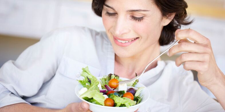 Maskuriaren hanturarako elikagai dietetikoak jatea